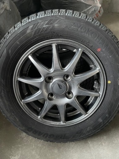 本日限りで出品終了です。155、70.13　アルミ、タイヤ共に新品4本セット