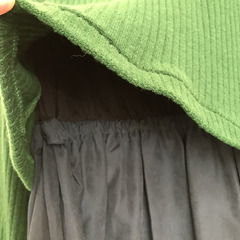 値下げ　緑×紺　ワンピース　Mの画像