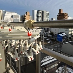 【お譲りします】物干し竿1本、洗濯ピンチ2つ