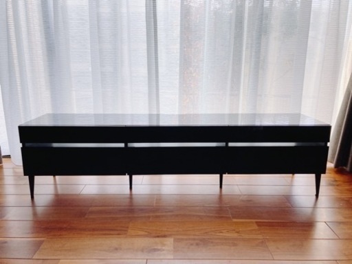 【値下げしました】ローボード　黒　180cm 美品