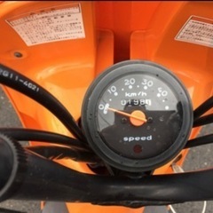 スズキ　チョイノリ　ちょい乗り　198km 中古　オレンジの画像