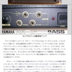 ベースアンプとバイオリンベースのセット（シールド付）の画像