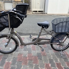 ふらっかーずシュシュ　子供乗せ自転車　後ろカゴ付き