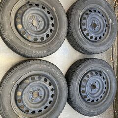 スタッドレスタイヤ＋鉄ホイール　４セット　175/65R15　中古品