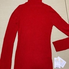 【新品未使用】ニット　セーター　赤の画像