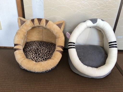 ペットベッドドーム型　小型犬　猫ハウス　秋冬