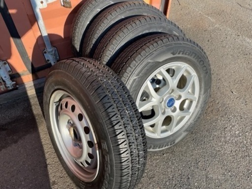 パジェロミニ　夏タイヤ、社外ホイールセット