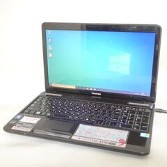 新品高速SSD ブラック ノートパソコン 15.6型 東芝 dynabook T350/45BB 中古良品 Core i5 4GB DVDマルチ 無線 WiFi Windows10 Office