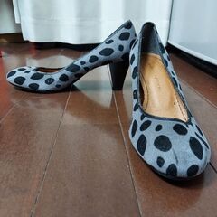ヒョウ柄ヒールパンプス 23cm【中古】の画像