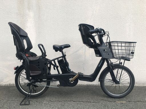 地域限定送料無料　パナソニック　ギュットアニーズ　三人乗り　8,9AH　20インチ　黒　ビッケ　パスバビー　神戸市　電動自転車