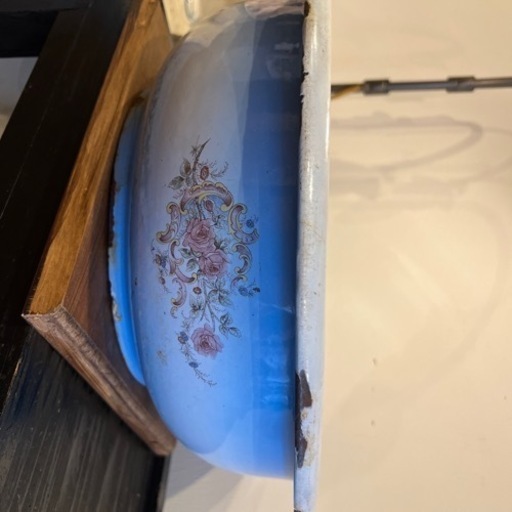 アンティークホーロー　洗面器