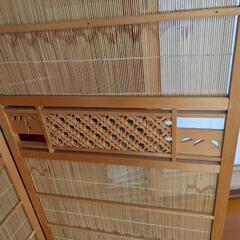 お譲り先決まりました！和風衝立 パーテーション ４連 差し上げますの画像