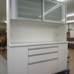 R072 最高級 松田家具 キッチンボード、食器棚、幅167cm 美品