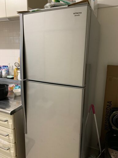 【最後値下5000円！】日立 HITACHI R-23DA S [冷凍冷蔵庫 (225L・右開） 2ドア メタリックシルバー