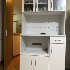 値下げ中】Mirage キッチンボード 食器棚 レンジ台 幅90cm 中古美品