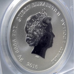 【最高鑑定】2016 ツバル 真珠湾 銀貨の画像