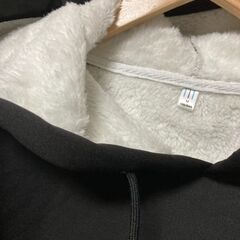 B59メンズパーカー フート付 トレーナー 紳士 男性カジュアルボア裏地付の画像