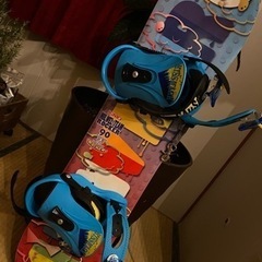 キッズスノーボード　バインディング　シューズセットの画像