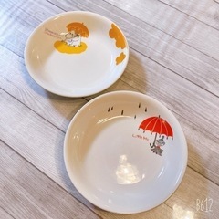 ムーミン　皿　2枚　パスタ皿　リトルミー　パスタ皿