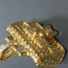 K18★ダイアモンドトップ K18 クロス ダイヤモンド ペンダントトップ[442303-0368] K18 Cross