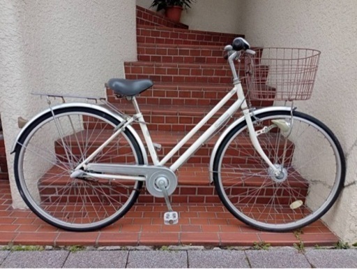 【整備済自転車】27インチ内装3段変速　LEDオートライト付　サカモトテクノ製　若林自転車　浜大津　SALE❗️