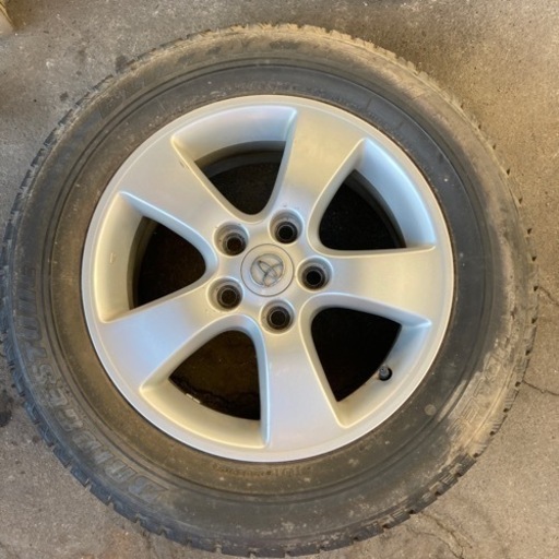 エスティマ純正ホイール4本セット、16インチ、215/60R16冬タイヤ