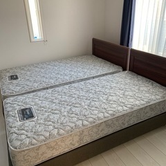 【商談中】極上　美品　シモンズベット　セミダブル、シングルセット