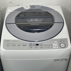 送料・設置込み　洗濯機　8kg SHARP 2019年