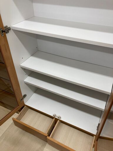 食器棚　2枚扉　ﾅﾁｭﾗﾙ
