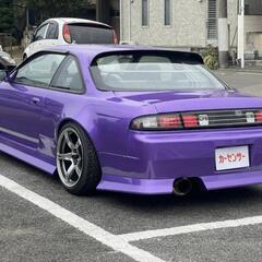 ニッサン　S14シルビア　K's  平成7年式　車検なし　☆ターボ☆車高調☆インタークーラー☆その他社外部分付いてます☆の画像
