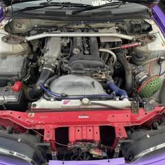 ニッサン　S14シルビア　K's  平成7年式　車検なし　☆ターボ☆車高調☆インタークーラー☆その他社外部分付いてます☆の画像