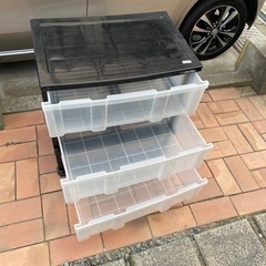 【決まりました】プラスチック製 チェスト 引き出しの画像