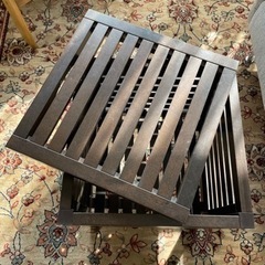 IKEA MOLGER 収納スツール／サイドテーブル