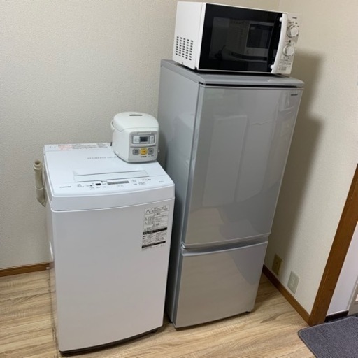 販売履歴 新生活 家電セット 4点　冷蔵庫洗濯機電子レンジ炊飯ジャー　配送設置無料あり！