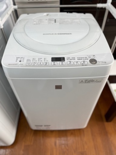 送料・設置込み　洗濯機　7kg SHARP 2016年