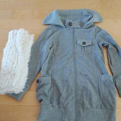 ジャケット、マフラー