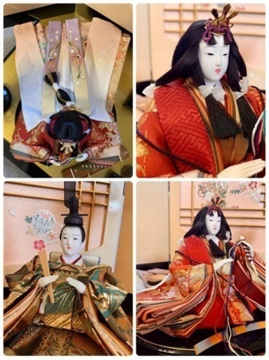 人形の秀月　雛人形　ひな人形　平安絵巻雛　コンパクト