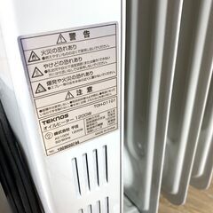 ✨🔔関東全域・送料無料🔔✨美品 TEKNOS（テクノス） オイルヒーター TOH-D1101 動作確認済み 家電の画像