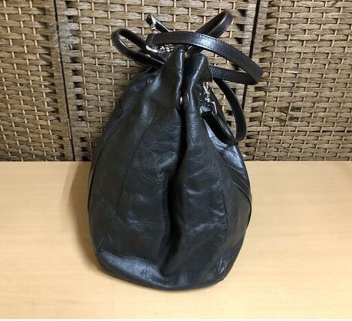 ダニエル＆ボブ Daniel&Bob クロドーロ ロディ 2WAYレザーハンドバッグ イタリア製 ブラック 中古 ☆ 札幌市 白石区 