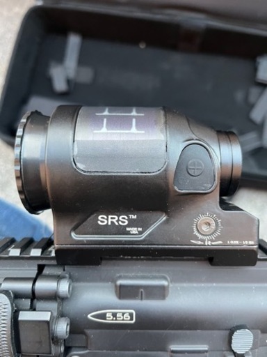 Trijiconタイプ SRS 1.75 MOA ドットサイトBK ルビーコート仕様 ソーラー充電機能 / リアルQDマウント付