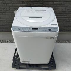 ■取引決定済■2021年11月購入■SHARP 洗濯7.0kg 全自動洗濯機【穴なし槽で節水・黒カビブロック】 ES-GE7E-W