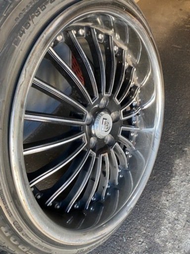 【購入有難う御座います】超深リム　20インチホイール　F8.5J  R10J タイヤ溝有り