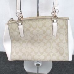 コーチ トートバッグ F36619 ハンドバッグ クリーム系 カバン 鞄 バッグ COACH ワケ有り 札幌 中央区の画像