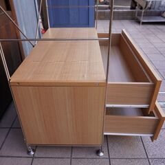 無印良品(MUJI)の人気のタモ材×ステンレスユニットシェルフ(ボックス