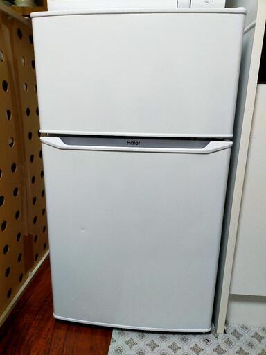 冷蔵庫　ハイアールJR-N85C　85L 冷凍庫25L,冷蔵庫60L2ドア　2019年12月購入