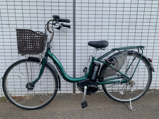 YAMAHA PAS natura グリーン　前後タイヤ新品　新基準　電動アシスト自転車