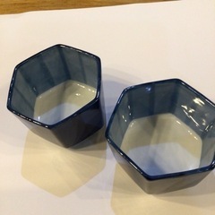 6角形の器ペアセットの画像