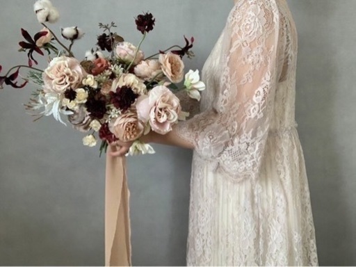 最終値下げです。ブーケ、ブートニア　アーティフィシャルフラワー　結婚式　造花