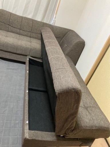 【決定しました】ニトリ　ソファベッド　L字コーナー　収納付き