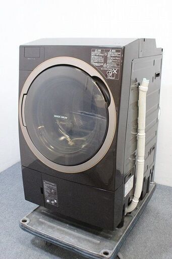 東芝 ドラム式洗濯乾燥機 洗濯11kg/乾燥7.0㎏ ヒートポンプ TW-117X5L グレインブラウン 2017年製 TOSHIBA  中古家電 店頭引取歓迎 R4942)